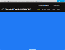 Tablet Screenshot of coloradoautoair.com